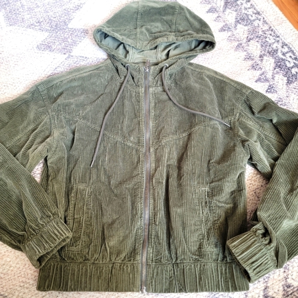 American Eagle Corduroy Hooded Jacket XS